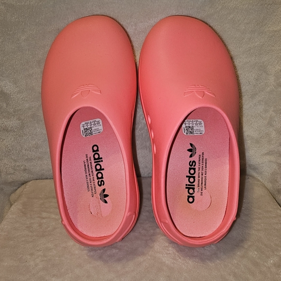 ADIDAS Pink Adifom Stan Smith Mule Shoes Size 5 - Picture 5 of 11